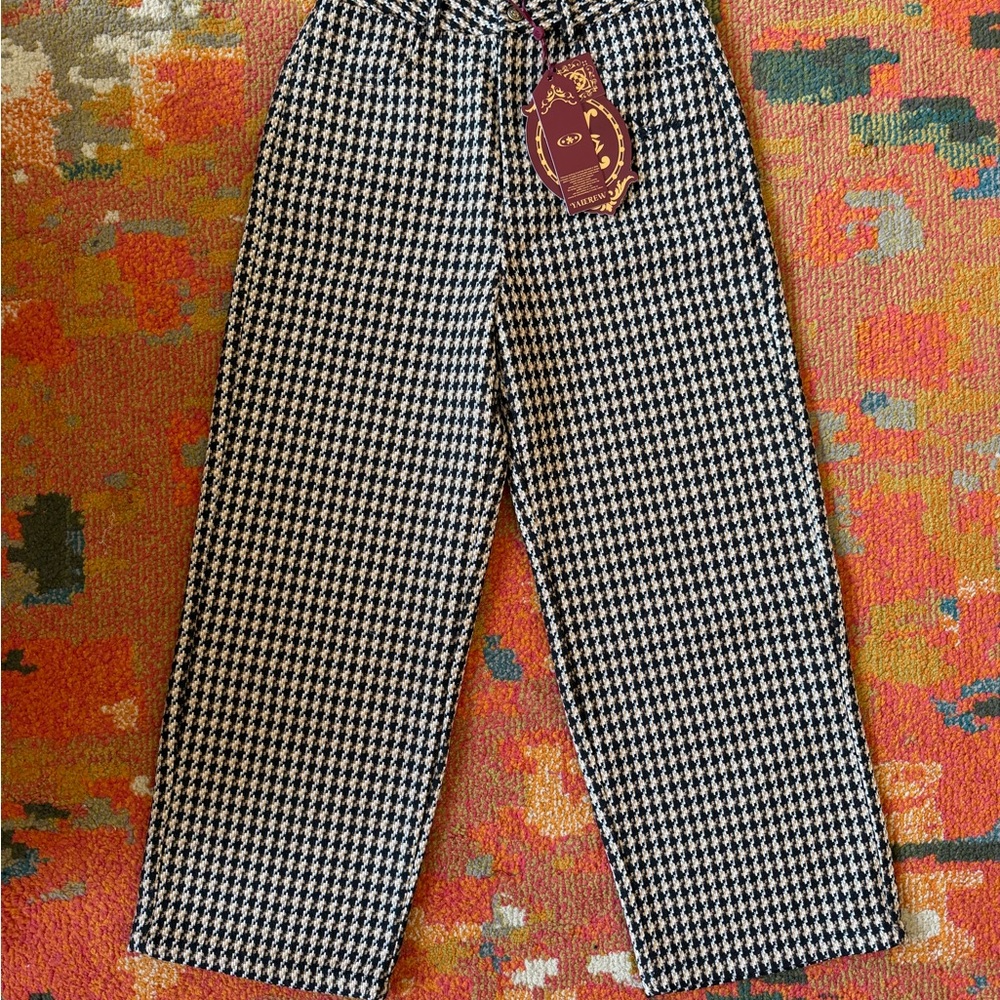 Classic Houndstooth Dress Pants for Men